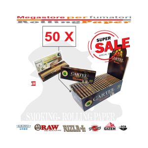 Χαρτάκια στριφτού Cartel Brown Regular – συσκευασία με 50 πακετάκια