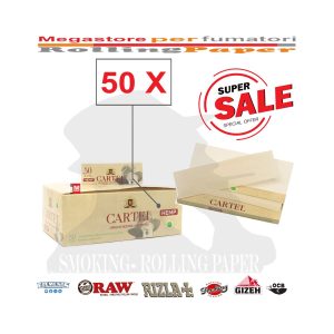 Χαρτάκια στριφτού Cartel Organic Regular – συσκευασία με 50 πακετάκια