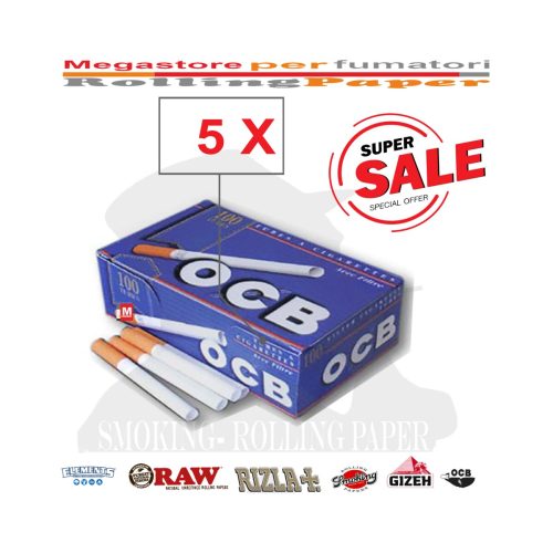 master-110 Άδεια τσιγάρα για γέμισμα OCB Regular με φίλτρο – 5 κουτιά των 100 τεμαχίων