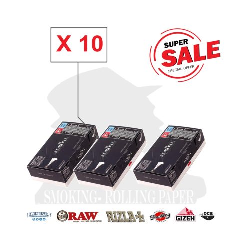 master-115 Άδεια τσιγάρα για γέμισμα Korona Slim 6,8 mm ενεργού άνθρακα – 10 κουτιά των 120 τεμαχίων