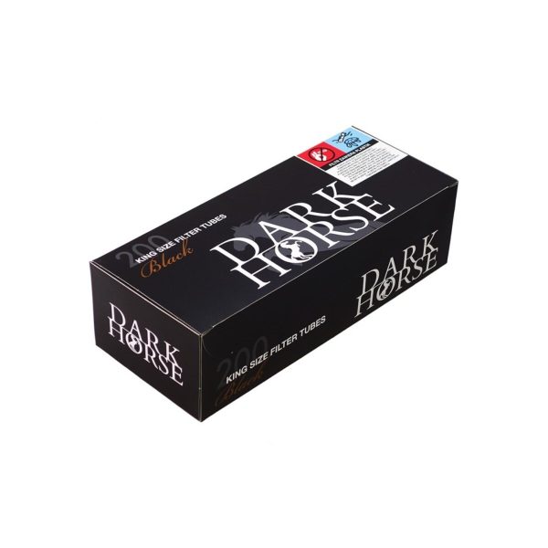 master-137 Άδεια τσιγάρα για γέμισμα Dark Horse Black Regular 8 × 15 mm – 4 κουτιά των 200 τεμαχίων