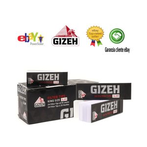 Χάρτινα τζιβανάκια Gizeh Black Slim με διάτρηση – 24 μπλοκάκια