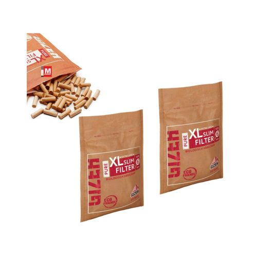 master-193 Φιλτράκια Gizeh Pure XL Slim 6 mm βιοδιασπώμενα – 120 φίλτρα