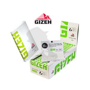 Χαρτάκια στριφτού Gizeh Super Fine Green Regular – συσκευασία με 20 πακετάκια