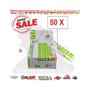 Χαρτάκια στριφτού Gizeh Super Fine King Size Slim – συσκευασία με 50 πακετάκια