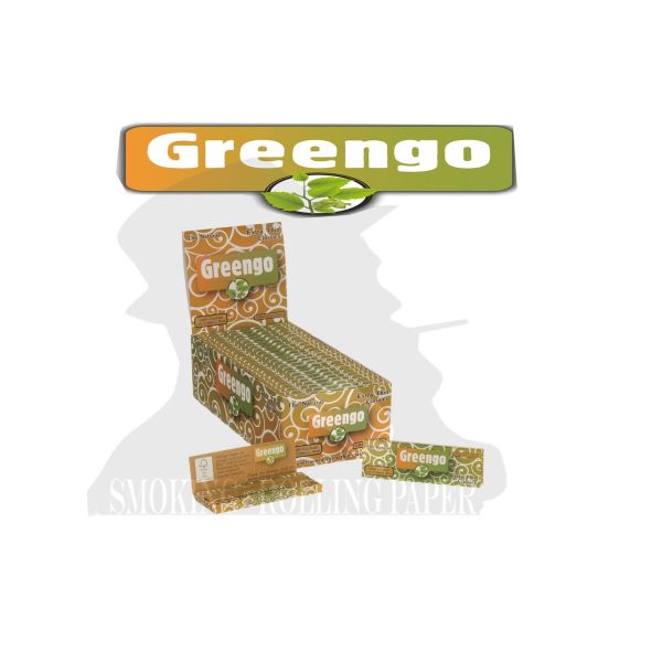 master-205 Χαρτάκια στριφτού Greengo Classic Green White Regular – συσκευασία με 50 πακετάκια