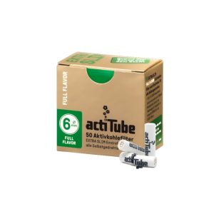 Φιλτράκια ενεργού άνθρακα ActiTube Extra Slim 6 mm – 50 φίλτρα