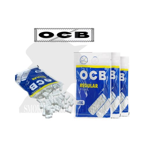 master-224 Φιλτράκια OCB Regular 7,5 mm μακριά – 20 σακουλάκια των 100 φίλτρων