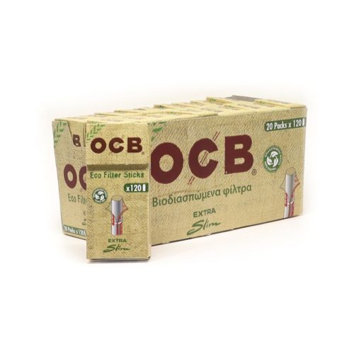 master-234 Φιλτράκια OCB Organic ECO Ultra Extra Slim 5,7 mm – 20 κουτιά των 120 φίλτρων