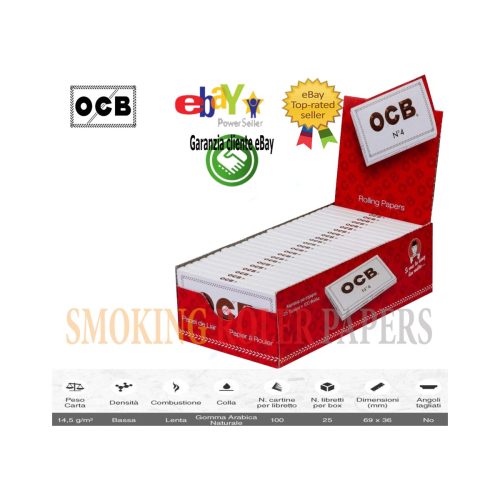 master-238 Χαρτάκια στριφτού OCB White Regular – συσκευασία με 25 πακετάκια