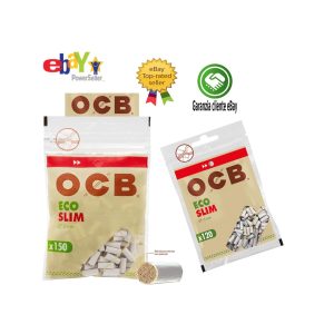 Φιλτράκια OCB ECO Slim 6 mm βιοδιασπώμενα – 20 σακουλάκια των 120 φίλτρων