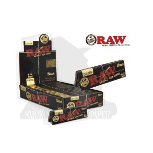 Χαρτάκια στριφτού RAW Classic Black Medium 1¼ – συσκευασία με 24 πακετάκια