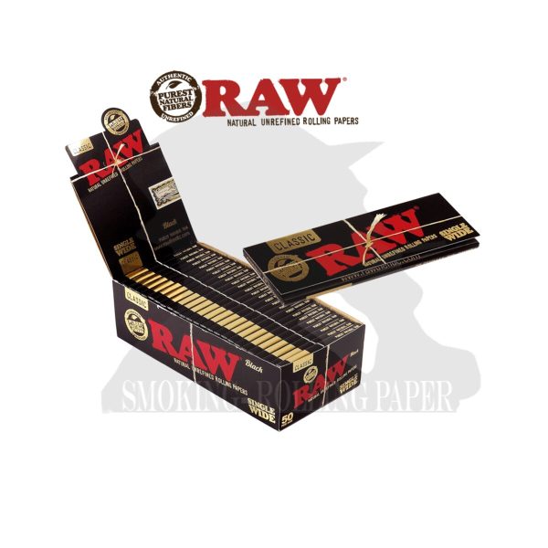 master-270 Χαρτάκια στριφτού RAW Classic Black Regular – συσκευασία με 50 πακετάκια