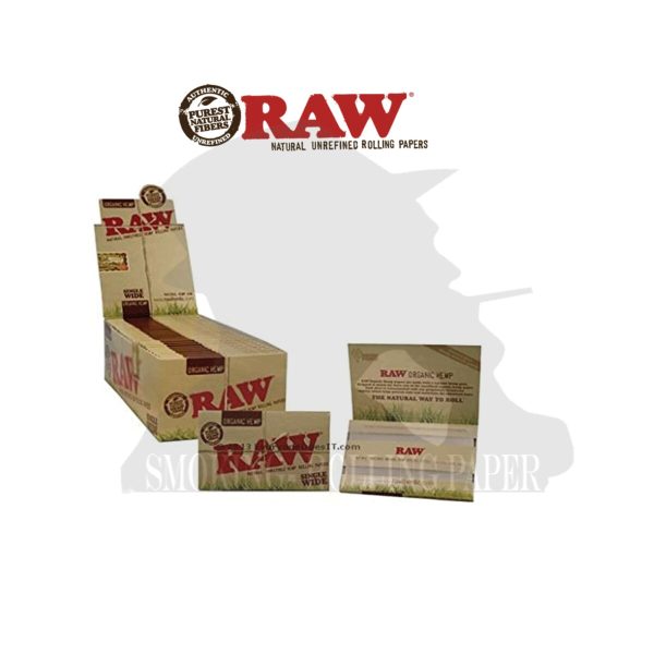 master-272 Χαρτάκια στριφτού RAW Organic Wide Regular – συσκευασία με 25 πακετάκια