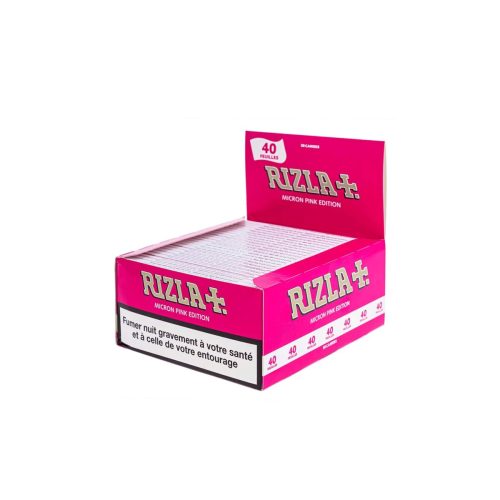 master-275 Χαρτάκια στριφτού Rizla Micron Pink King Size – συσκευασία με 50 πακετάκια