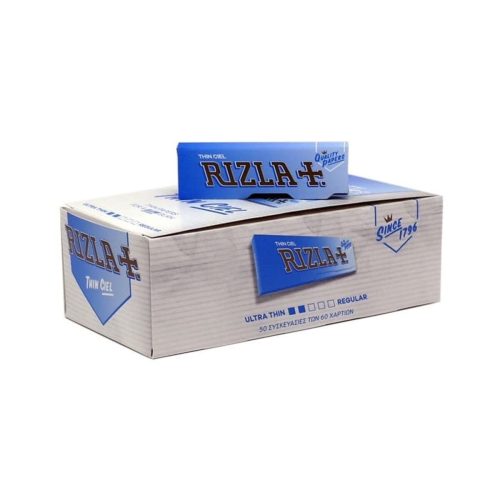 master-278 Χαρτάκια στριφτού Rizla Sky Blue Regular – συσκευασία με 50 πακετάκια