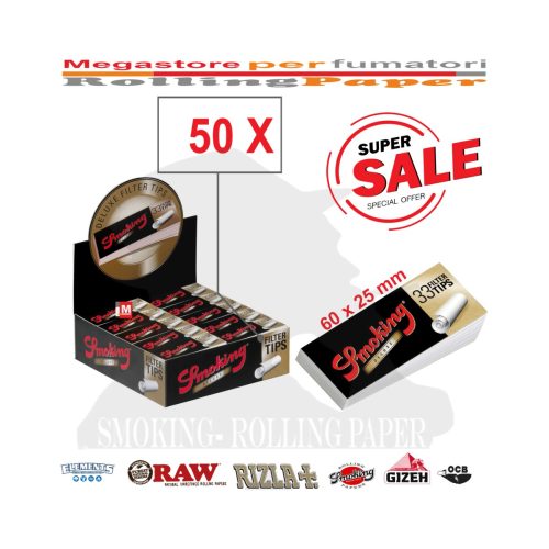 master-331 Χάρτινα τζιβανάκια Smoking Deluxe King Size με διάτρηση – 50 μπλοκάκια