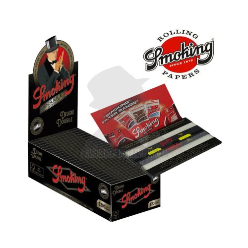 master-340 Χαρτάκια στριφτού Smoking Deluxe Double Regular 69 × 37 mm – 25 πακετάκια των 120 φύλλων