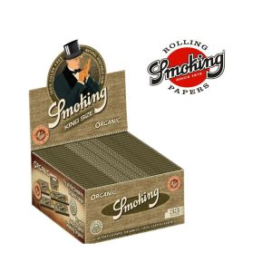 Χαρτάκια στριφτού Smoking Organic King Size Slim από κάνναβη – συσκευασία με 50 πακετάκια