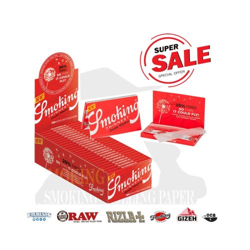 master-353 Χαρτάκια στριφτού Smoking Thinnest Double Regular 69 × 37 mm – 25 πακετάκια των 120 φύλλων
