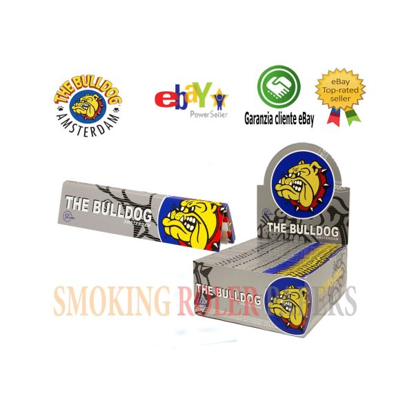 master-354 Χαρτάκια στριφτού The Bulldog Silver King Size Slim – συσκευασία με 50 πακετάκια