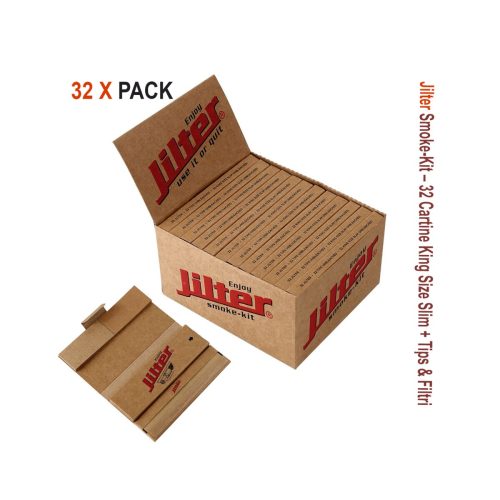 master-357 Jilter Smoke Kit King Size Slim με τζιβανάκια και φίλτρα – συσκευασία με 32 πακετάκια