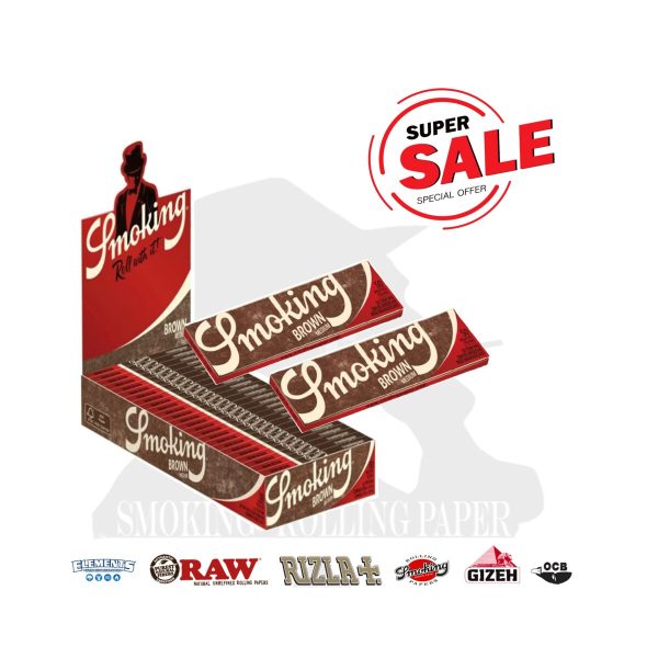 master-388 Χαρτάκια στριφτού Smoking Brown Regular – συσκευασία με 25 πακετάκια