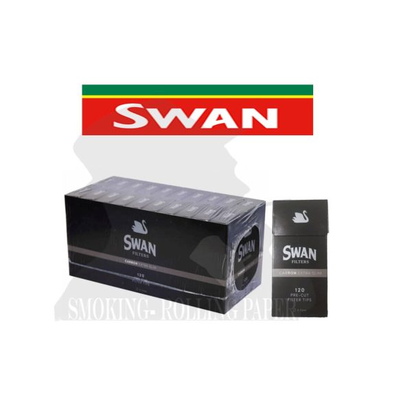 master-391 Φιλτράκια ενεργού άνθρακα Swan Ultra Slim 5,7 mm – 20 συσκευασίες των 120 φίλτρων