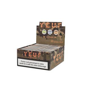 Χαρτάκια στριφτού YEUF Supreme King Size – συσκευασία με 50 πακετάκια