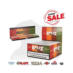 Χαρτάκια στριφτού BEUZ White King Size Slim – συσκευασία με 50 πακετάκια