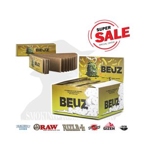 Χάρτινα τζιβανάκια BEUZ High Buddy Brown Regular 60 × 21 mm – 50 μπλοκάκια