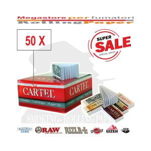 Χάρτινα τζιβανάκια Cartel King Size με διάτρηση – 50 μπλοκάκια